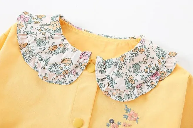 Little Maven Toddler/Kid Girl Embroidered Long-sleeved Jacket