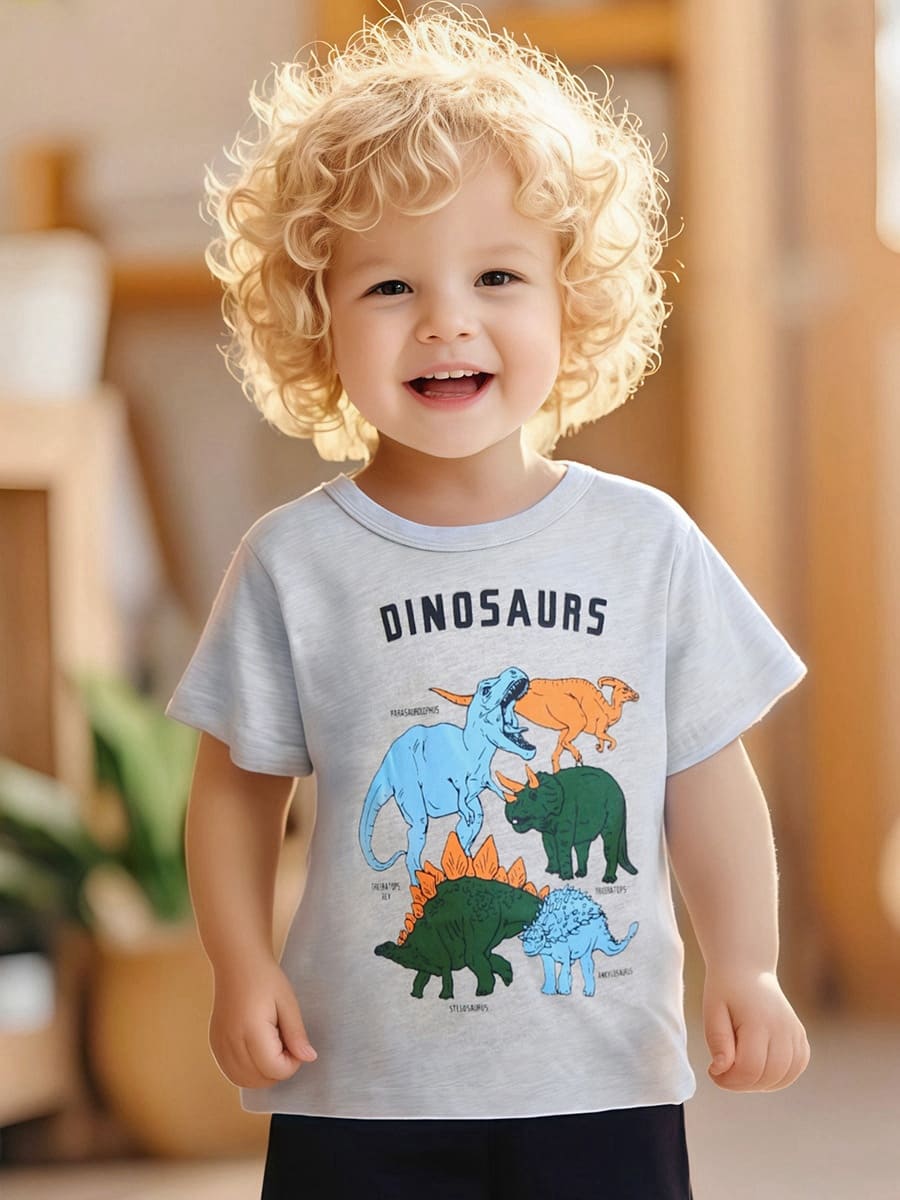 Little Maven Short sleeve cotton T-shirt for kids