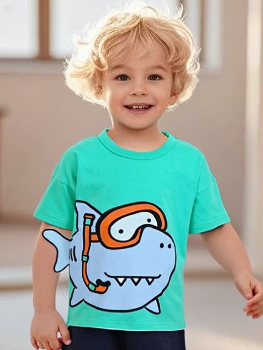 Little Maven Short sleeve cotton T-shirt for kids