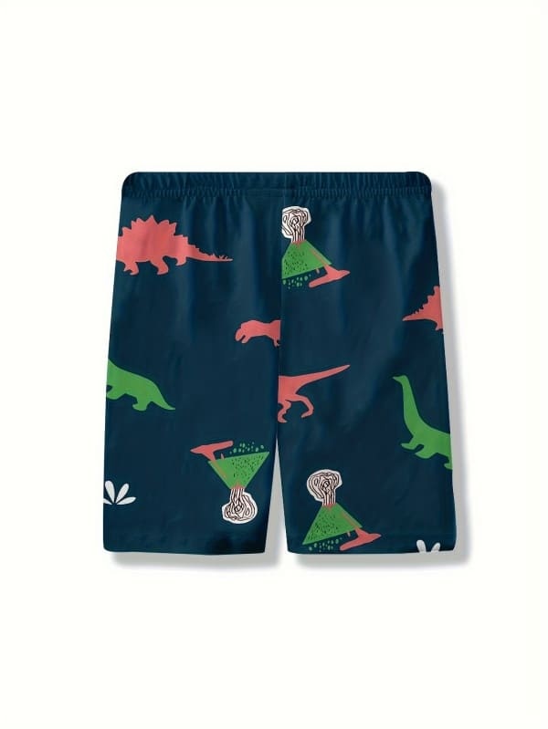 Little Maven Boys Dinosaur Print 2-Piece Cotton Set