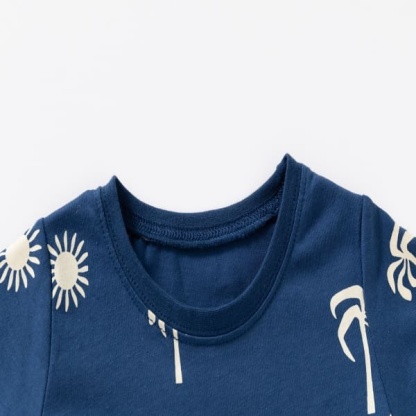 Little Maven Boys 2-Piece Printed Cotton Short Sleeve Tee & Shorts Set