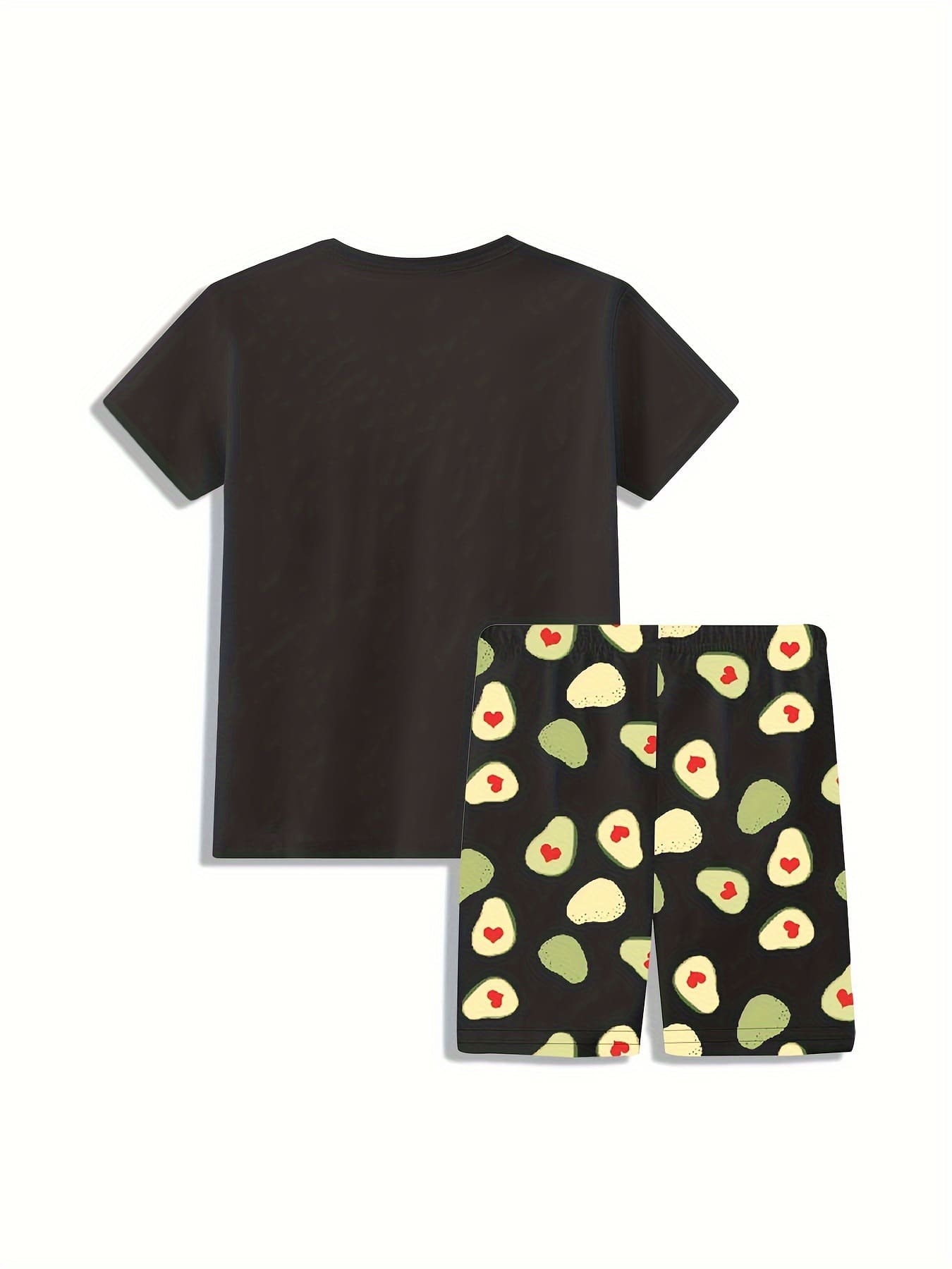 Little Maven 2-Piece Kids Avocado Print Cotton Tee & Shorts Set