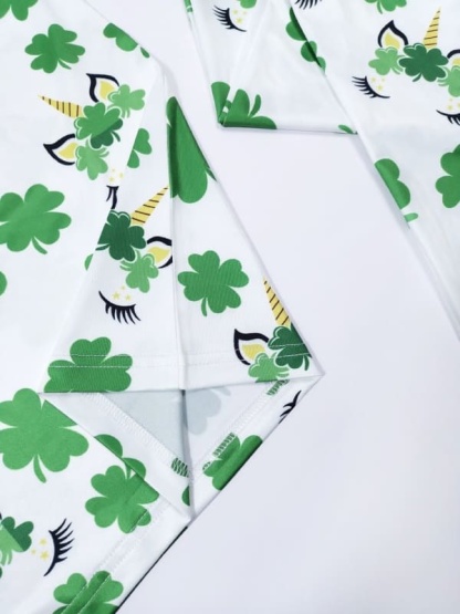 Little Maven 2-Piece Organic Cotton Four-Leaf Clover Print Pajama Set