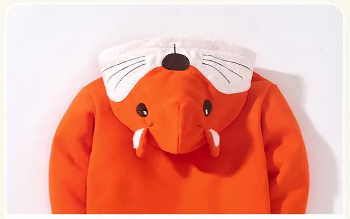 Little Maven Toddler/Kid Boy Long Sleeve Fleece Hooded Zip-Up Jacket