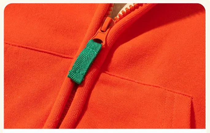 Little Maven Toddler/Kid Boy Long Sleeve Fleece Hooded Zip-Up Jacket