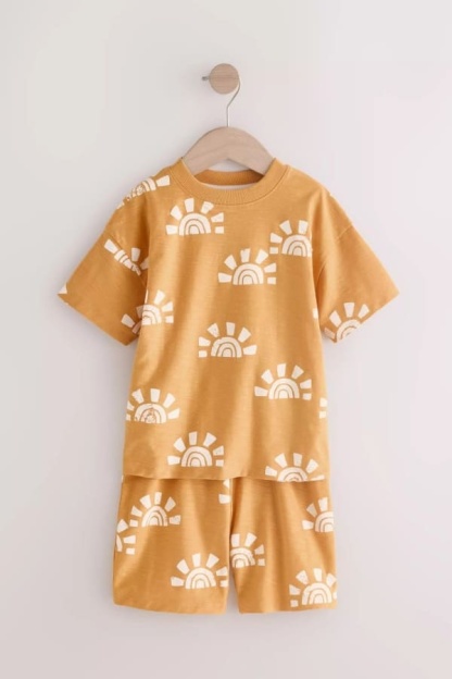 Little Maven Boys Cotton Adventure Printed Tee & Shorts Set