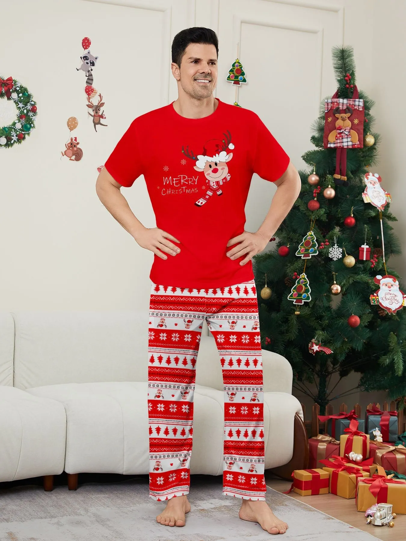 Comfortable family sleepwear for Christmas