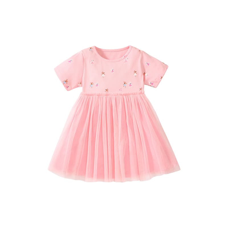 Little Maven Girls Animal Mouse Cotton Mesh Princess Dress
