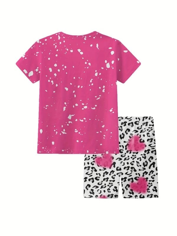 Little Maven Ballet Dreams 3D Love Flower Pajama Set for Girls