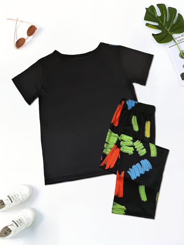 Little Maven Girls Dinosaur Print Organic Cotton Pajama Set