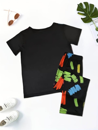 Little Maven Girls Dinosaur Print Organic Cotton Pajama Set