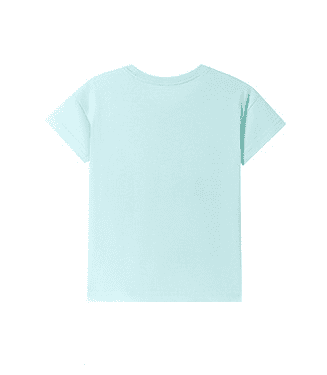 Little Maven Girls Cute 3D Cat Patch Embroidered Cotton Short Sleeve Tee