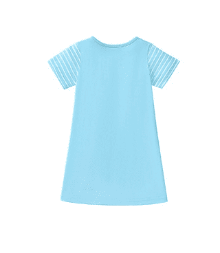 Little Maven Kid Girls Plush Doll Embroidered Cotton Dress