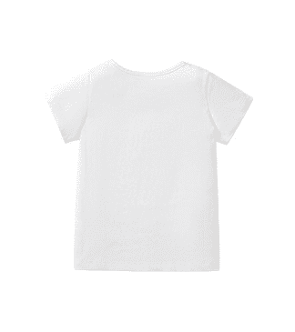 Little Maven Girls Fruit Letters Printed Organic Cotton Tee