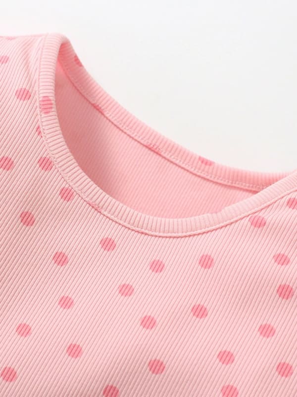 Little Maven Polka Dot Gradient Mesh Dress for Toddler Girls