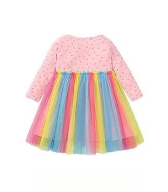 Little Maven Polka Dot Gradient Mesh Dress for Toddler Girls