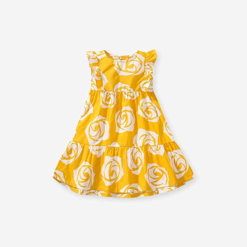 Little Maven Floral Summer Cotton Sleeveless Dress for Girls