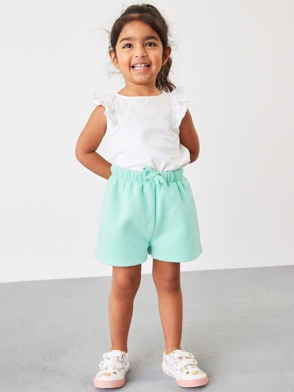 Little Maven Girls Summer Cotton Drawstring Shorts