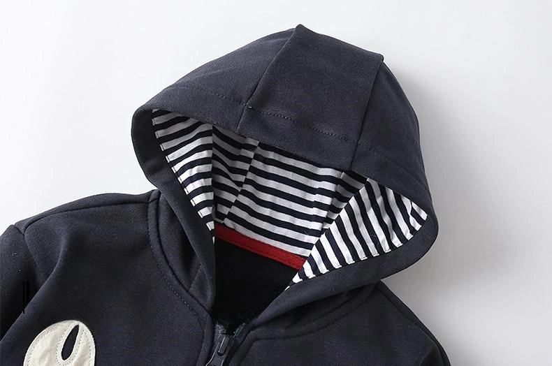 Little Maven Toddler/Kid Boy Casual Cartoon Crab Long Sleeved Hoodie
