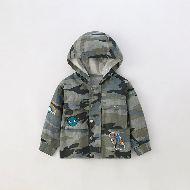 Little Maven Toddler/Kid Boy Hooded camouflage woven jacket