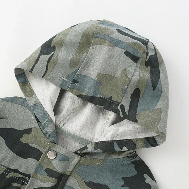Little Maven Toddler/Kid Boy Hooded camouflage woven jacket