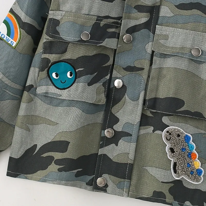 Little Maven Toddler/Kid Boy Hooded camouflage woven jacket