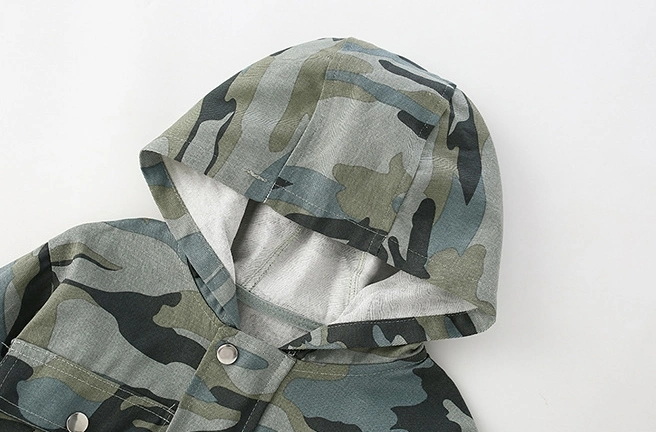Little Maven Toddler/Kid Boy Hooded camouflage woven jacket