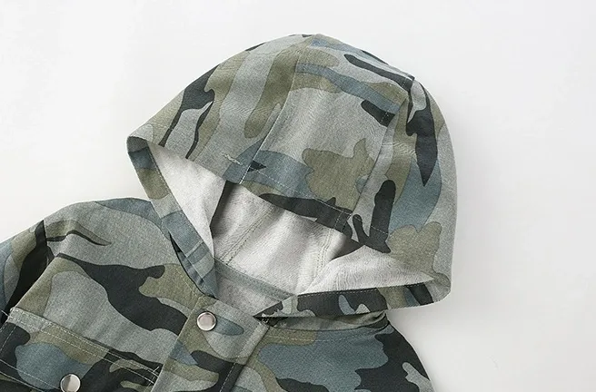 Little Maven Toddler/Kid Boy Hooded camouflage woven jacket