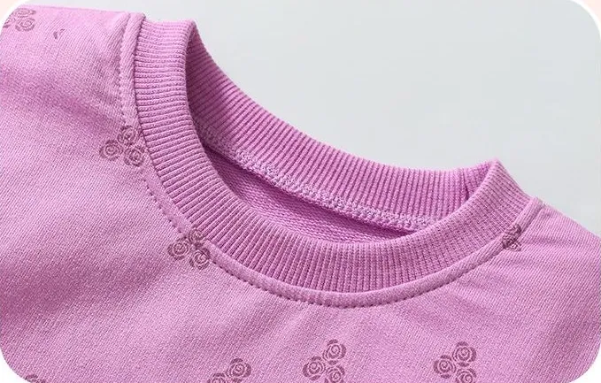 Toddler/Kid Girl Cartoon Rabbit Long-Sleeved Sweatshirt And Pants Set