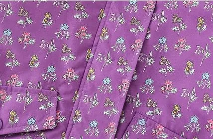 Toddler/Kid Girl Floral Print Long Sleeve Hooded Quilted Jacket