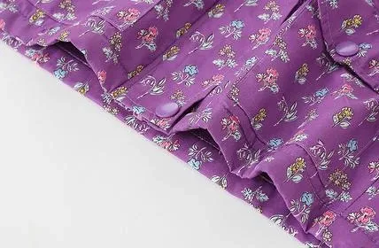 Toddler/Kid Girl Floral Print Long Sleeve Hooded Quilted Jacket