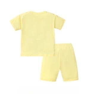 Kid Girls 2-Piece Bunny & Fruit Print Cotton Tee & Shorts Set