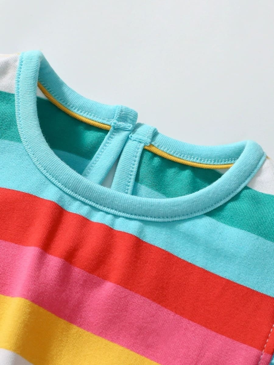 Kid Girls Cotton Striped Sleeveless Dress