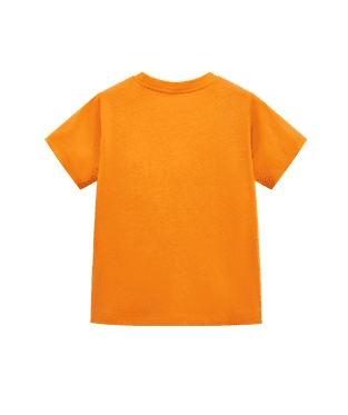 Little Maven Kids Smiley Face Lettering Printed Cotton Short Sleeve Tee