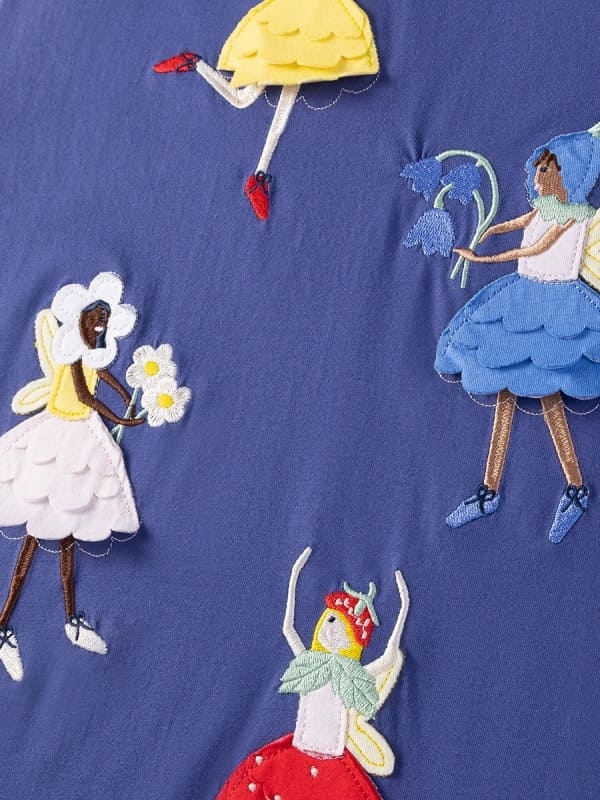Little Maven 3D Character Printed Cotton Dress for Girls