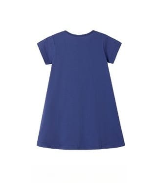Little Maven 3D Character Printed Cotton Dress for Girls