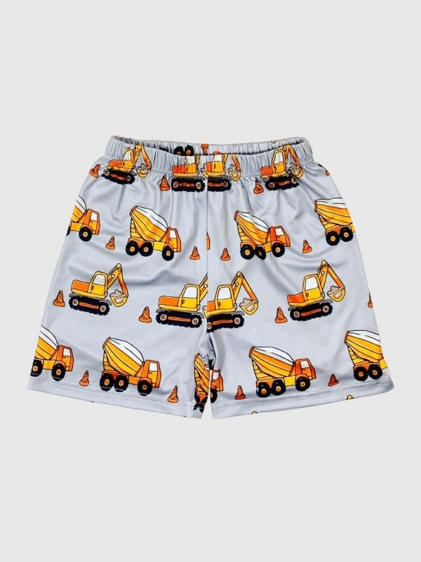 Little Maven Boys Engineering Truck Printed Cotton Pajama Set