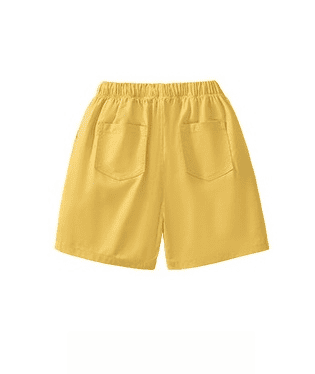Little Maven Boys Solid Color Cotton Elastic Waist Sports Shorts