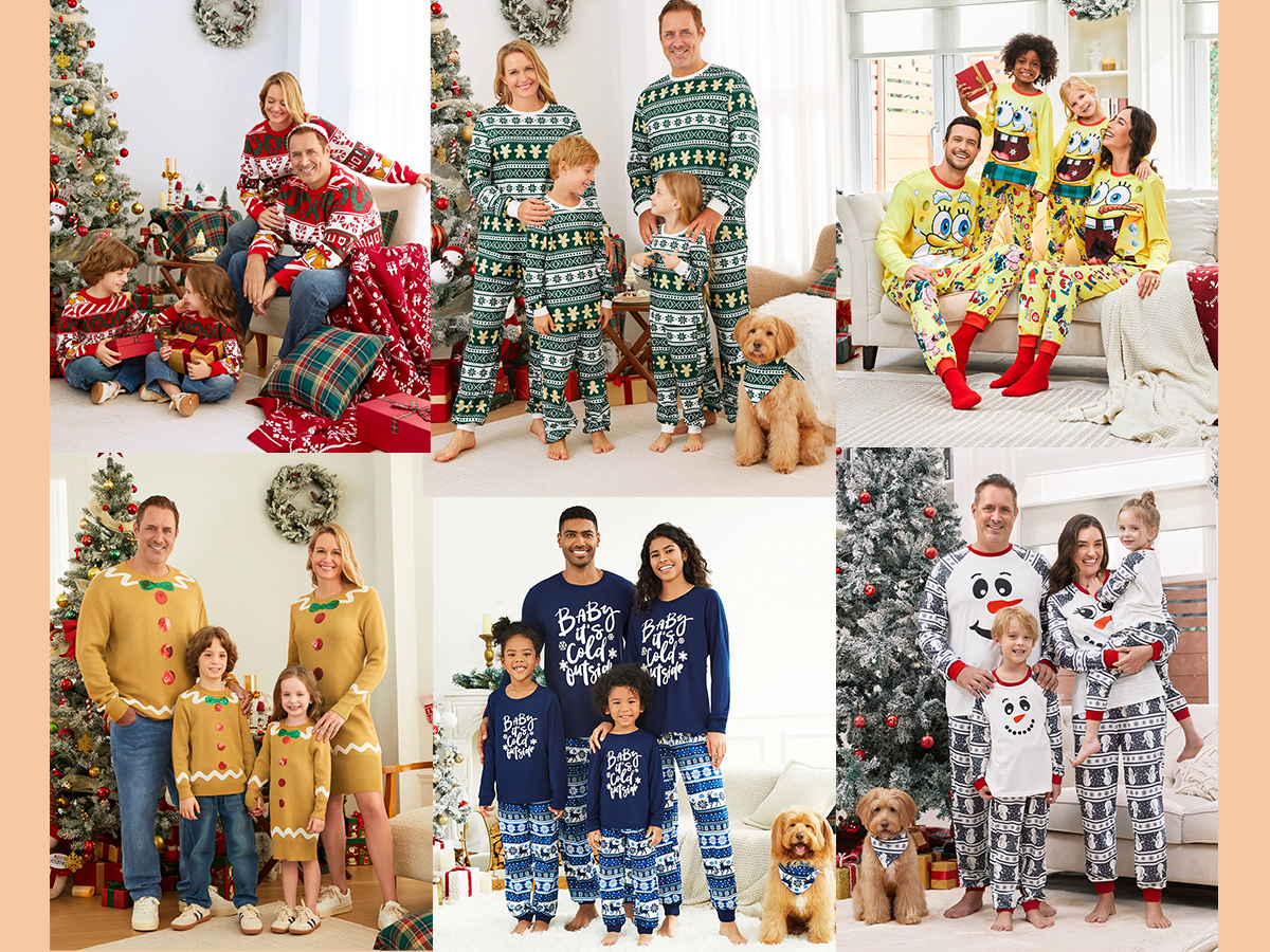 Little Maven Christmas Family Pajamas
