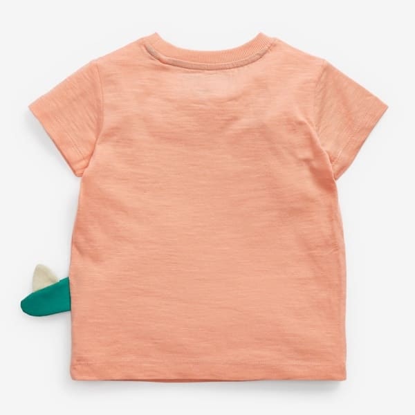 Little Maven Kid Boys Cute 3D Dinosaur Pattern Cotton Short Sleeve Tee