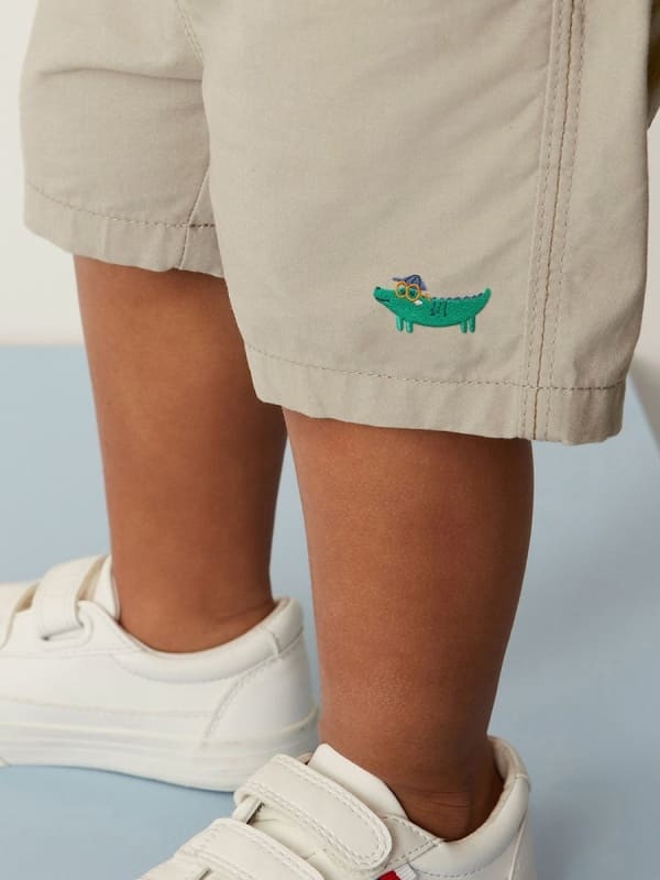 Little Maven Boys Cute Crocodile Elastic Waist Shorts