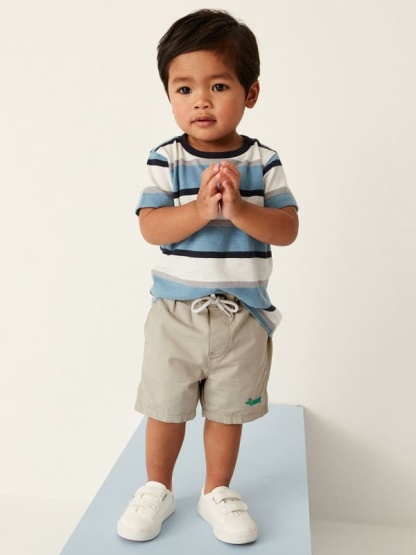 Little Maven Boys Cute Crocodile Elastic Waist Shorts