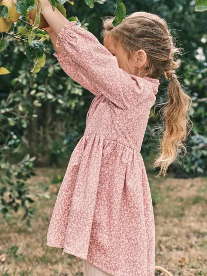Little Maven Cotton long sleeve princess dress for kids