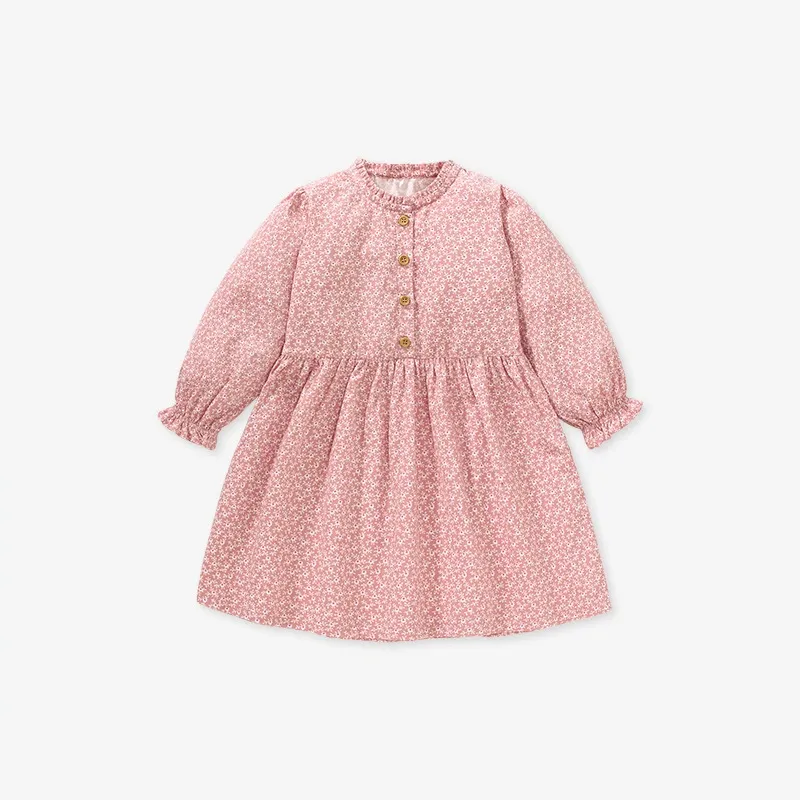 Little Maven Toddler/Kid Girl Floral Cotton Long Sleeve Princess Dress