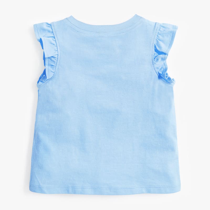 Little Maven Kid Girls Cute Rabbit Pattern Cotton Sleeveless Tee