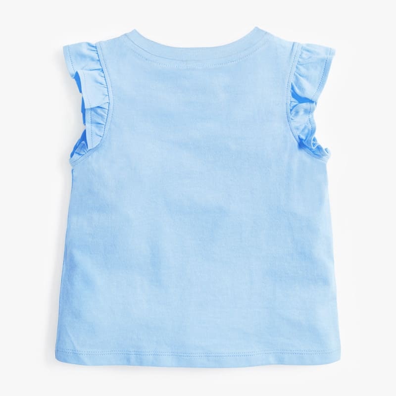Little Maven Kid Girls Cute Rabbit Pattern Cotton Sleeveless Tee