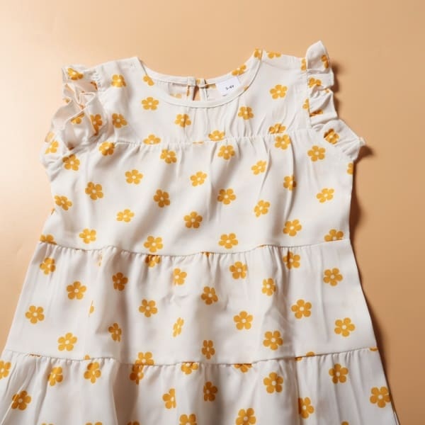Mommy and Me Outfits Casual Floral Print Mother-Daughter Dress