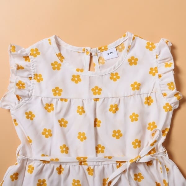 Mommy and Me Outfits Casual Floral Print Mother-Daughter Dress