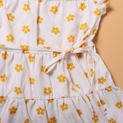 Mommy and Me Outfits Casual Floral Print Mother-Daughter Dress