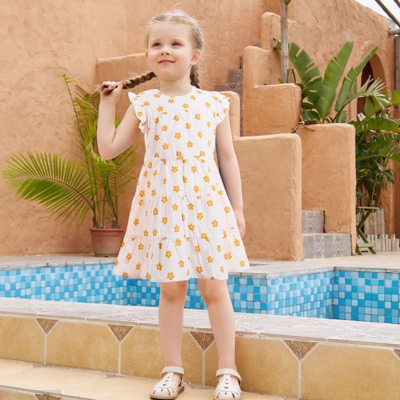 Mommy and Me Outfits Casual Floral Print Mother-Daughter Dress